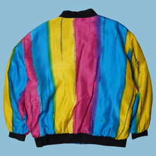 Vintage Y2K Tie-Dye Bomberjacke - L