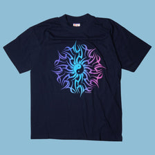 Vintage Y2K Tribal Yin Yang T-Shirt - L