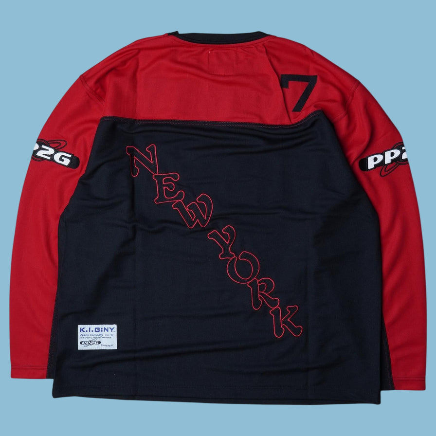 Vintage Y2K Wazzuup?! Number 7 Jersey Longsleeve - L