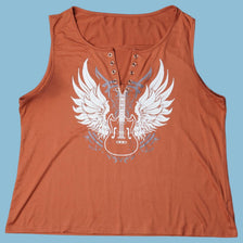 Vintage Y2K Winged Guitar Tank Top - XL