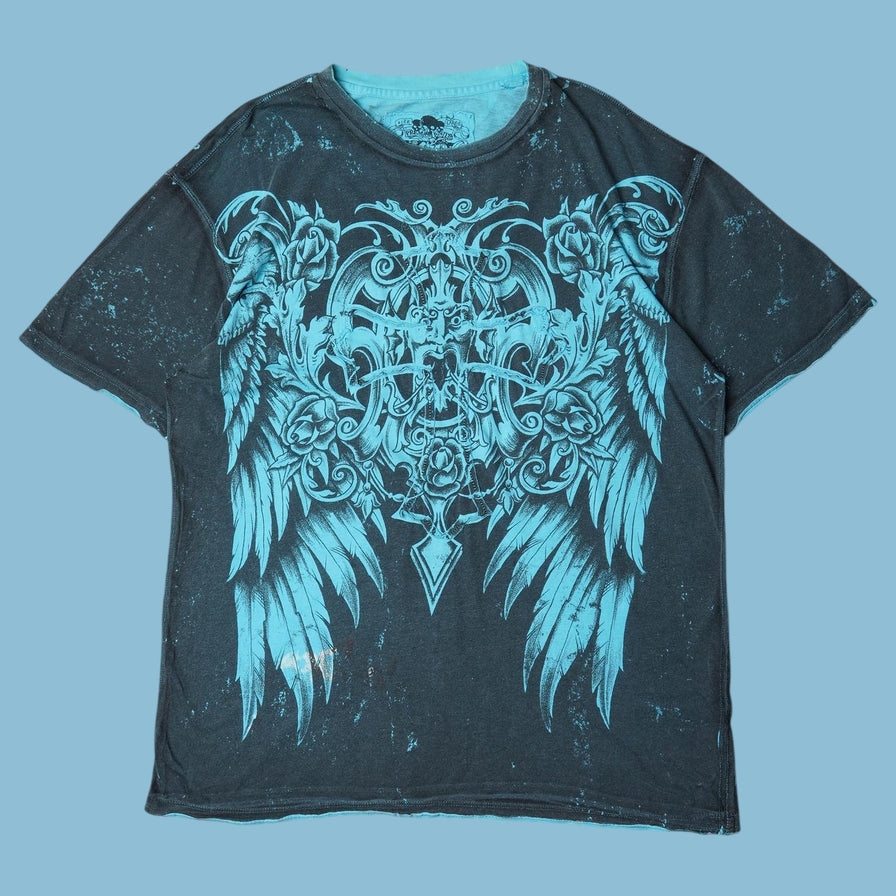 Vintage Y2K Wings Graphic T-Shirt - L