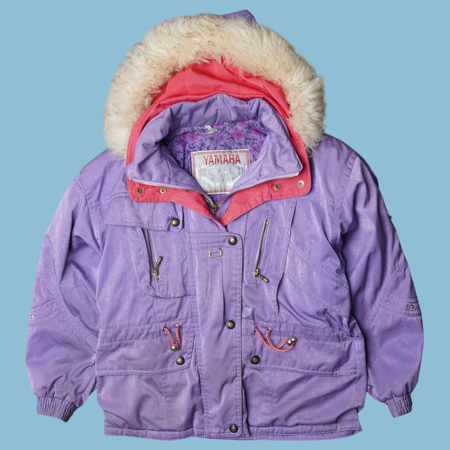 Vintage Yamaha 90s Fur Hood Jacke - S
