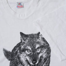 Vintage 1990 Losing Ground Wolf T-Shirt XXL