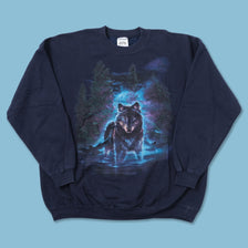 Vintage Wolf Sweater XLarge