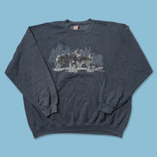Vintage Timber Wolf Sweater XLarge