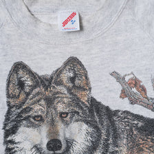 Vintage Wolves Sweater Small / Medium