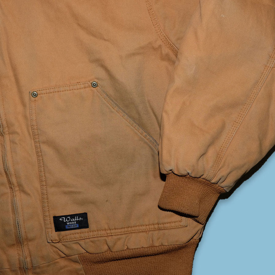 Vintage Hooded Workwear Jacket Medium / Large - Double Double Vintage