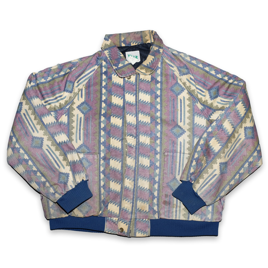 Vintage Pattern Workwear Jacket Medium / Large - Double Double Vintage