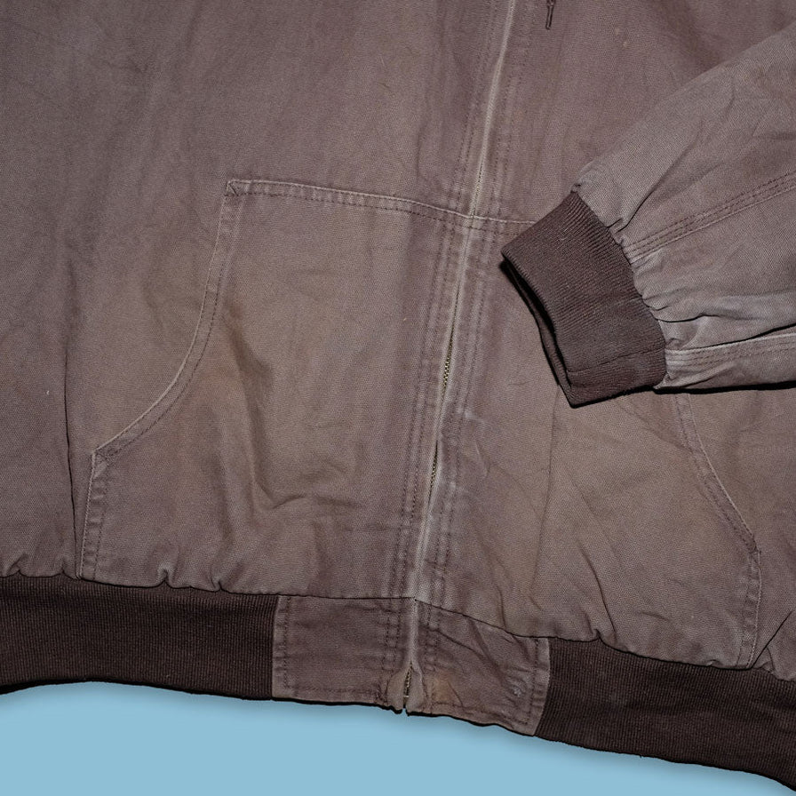 Vintage Hooded Workwear Jacket XLarge - Double Double Vintage