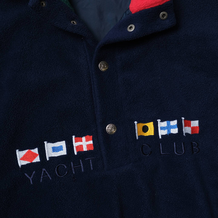 Vintage Yacht Club Snap Fleece XLarge