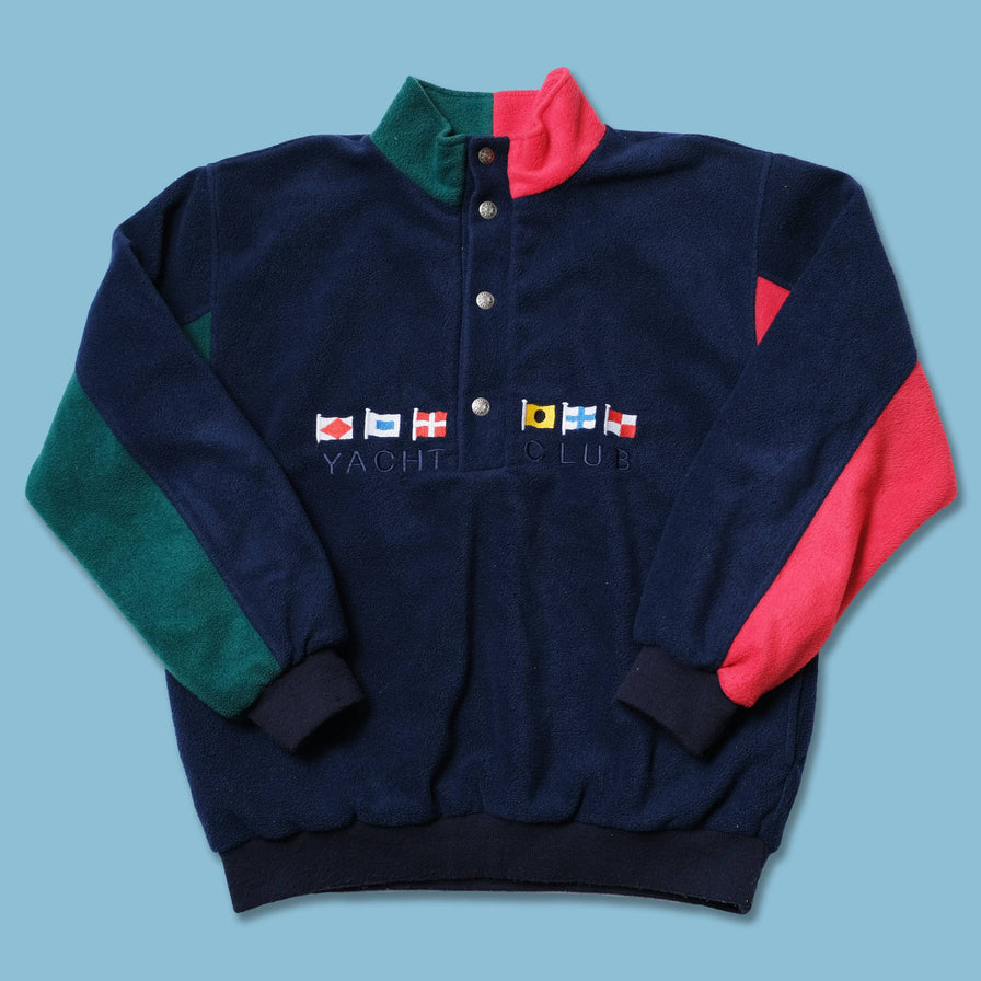 Vintage Yacht Club Snap Fleece XLarge