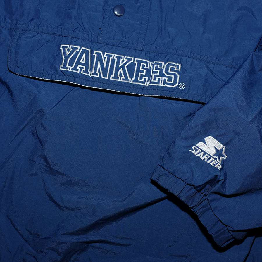 Vintage Starter New York Yankees Q-Zip Windbreaker Large