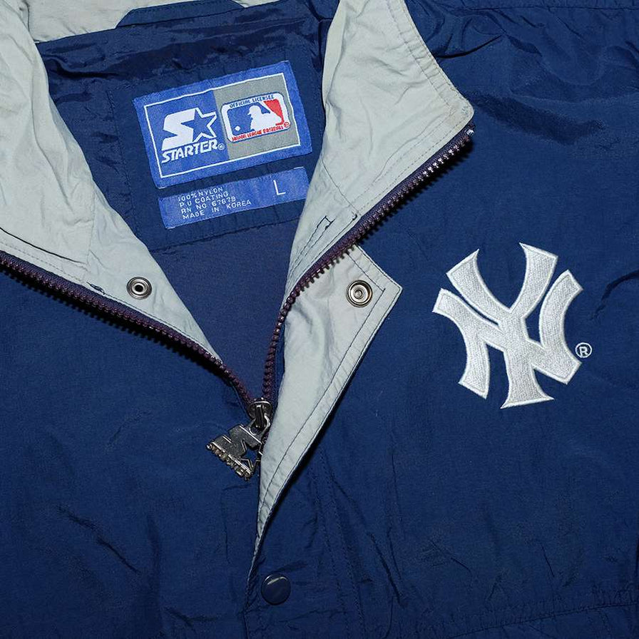 Vintage Starter New York Yankees Q-Zip Windbreaker Large