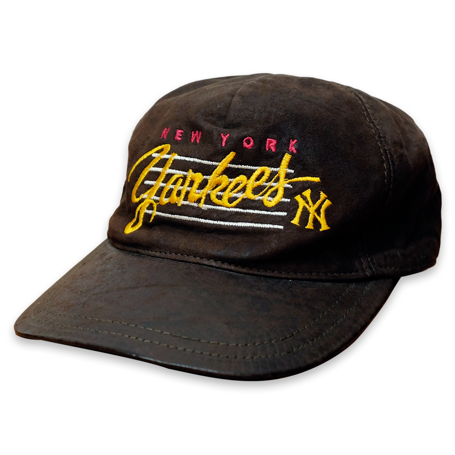 New York Yankees Leather Snapback onesize - Double Double Vintage