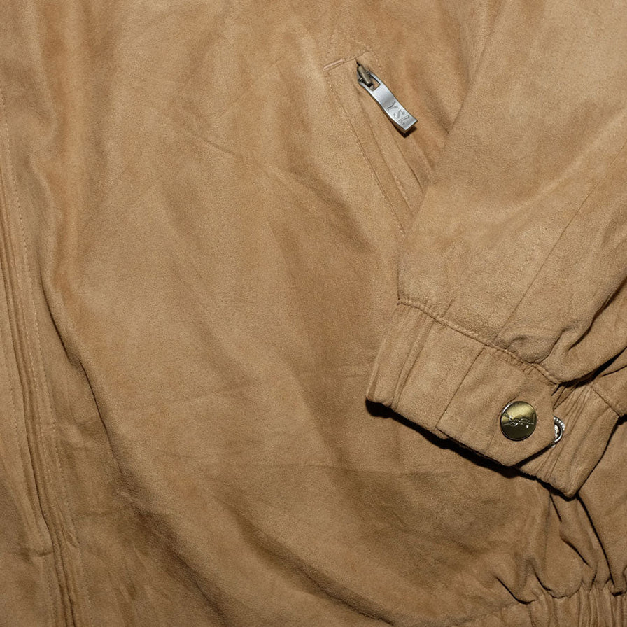 Vintage YSL Suede Harrington Jacket Large / XLarge - Double Double Vintage