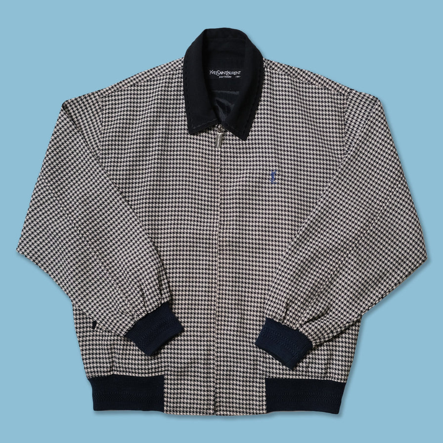 Vintage YSL Tweed Harrington Jacket Large