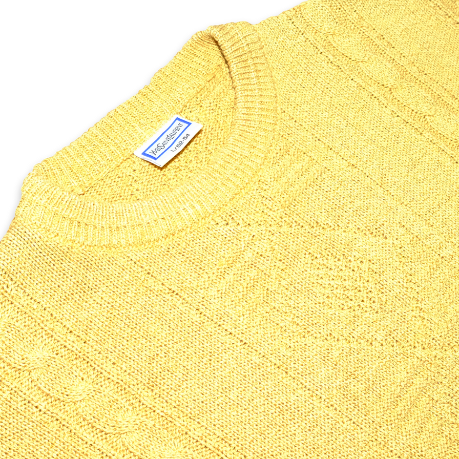 Yves Saint Laurent Knit Sweatshirt Large / XLarge - Double Double Vintage
