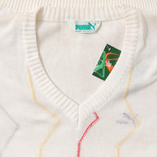Vintage DS Puma Knit Sweater Vest Large 