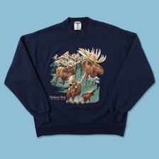 Vintage Moose Sweater Medium 