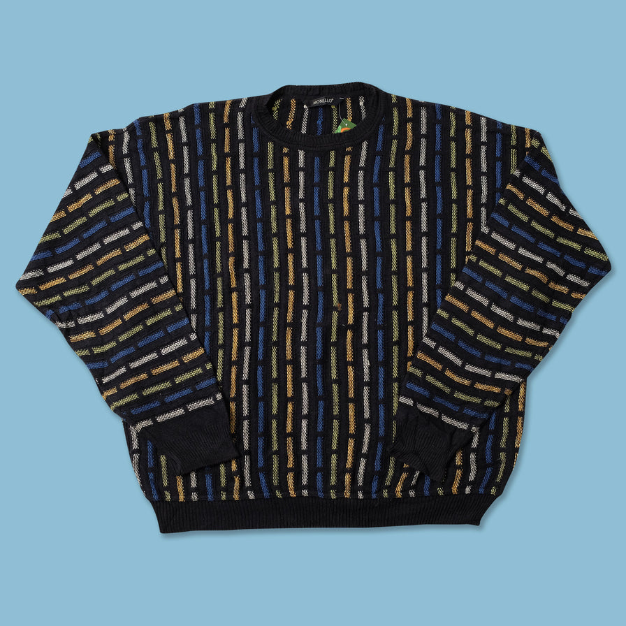 Vintage Coogi style Knit Sweater XLarge 