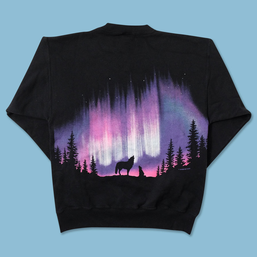 Vintage Wolves Sweater Medium 