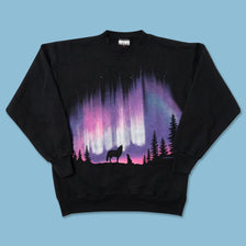 Vintage Wolves Sweater Medium 