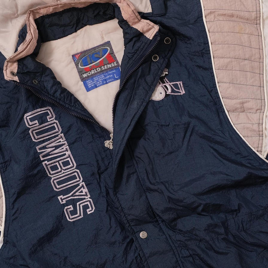 Vintage Dallas Cowboys Padded Jacket Large 