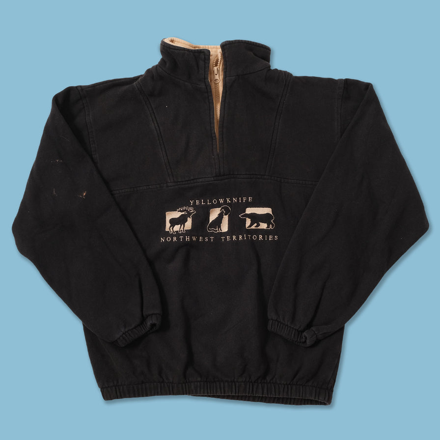Vintage Yellowknife Q-Zip Sweater Small 