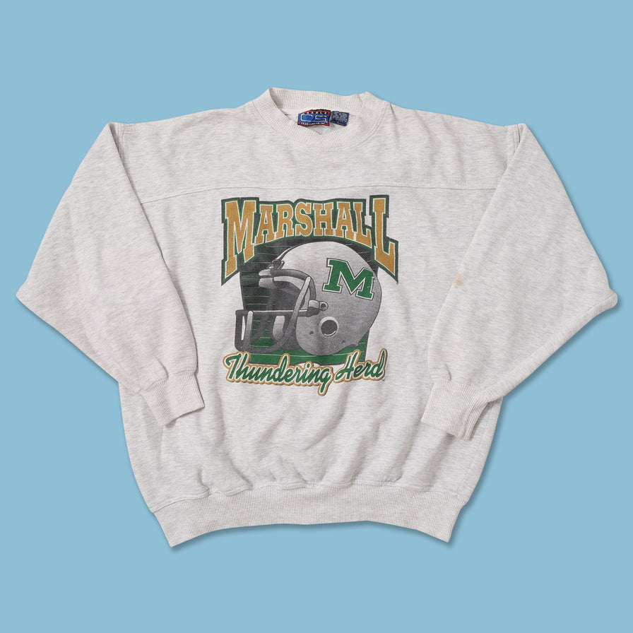 Vintage Marshall Thundering Herd Sweater Large 