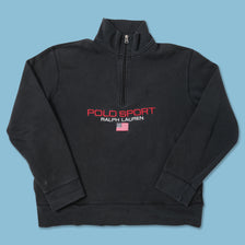 Vintage Polo Sport Q-Zip Sweater Medium 