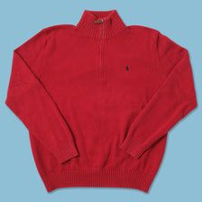 Polo Ralph Lauren Q-Zip Knit Sweater Medium 