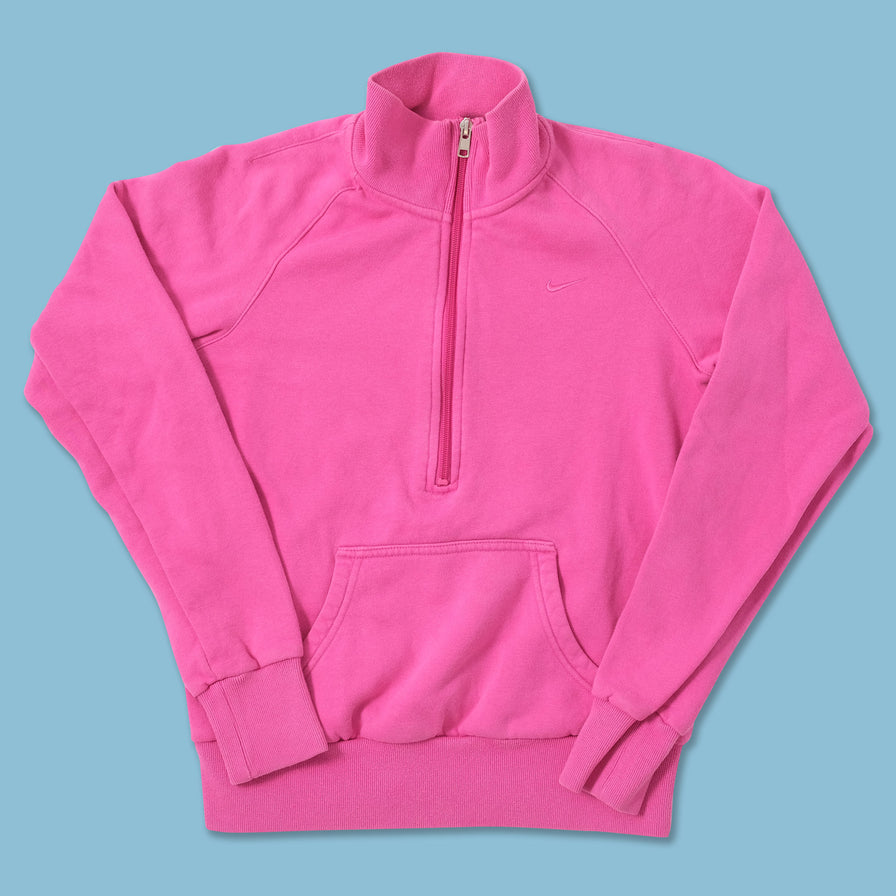 Vintage Women's Nike Half Zip Sweater Small 
