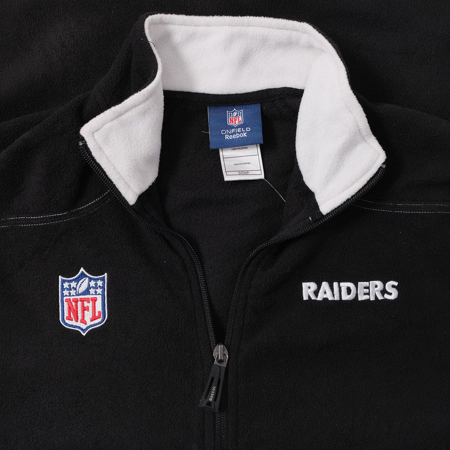 Oakland Raiders Fleece Jacket Medium 