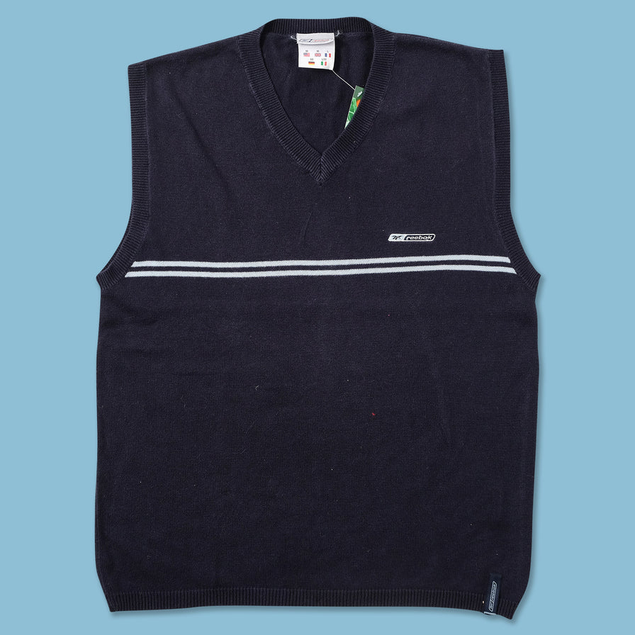 Vintage Reebok Sweater Vest Medium 
