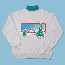 Vintage Turtleneck Winter Sweater Large 