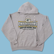 Vintage Green Bay Packers Hoody Medium 