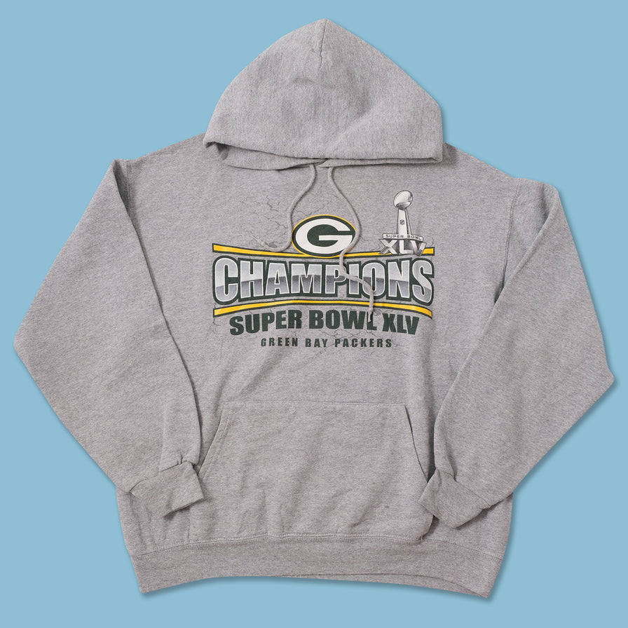 Vintage Green Bay Packers Hoody Medium 