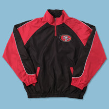 Vintage San Francisco 49ers Q-Zip Windbreaker Large 