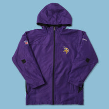 Vintage Women's Reebok Minnesota Vikings Light Jacket Small 
