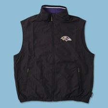 Vintage Baltimore Ravens Track Vest Large 