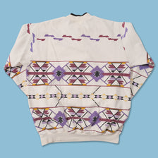 Vintage Patterned Sweater XLarge 