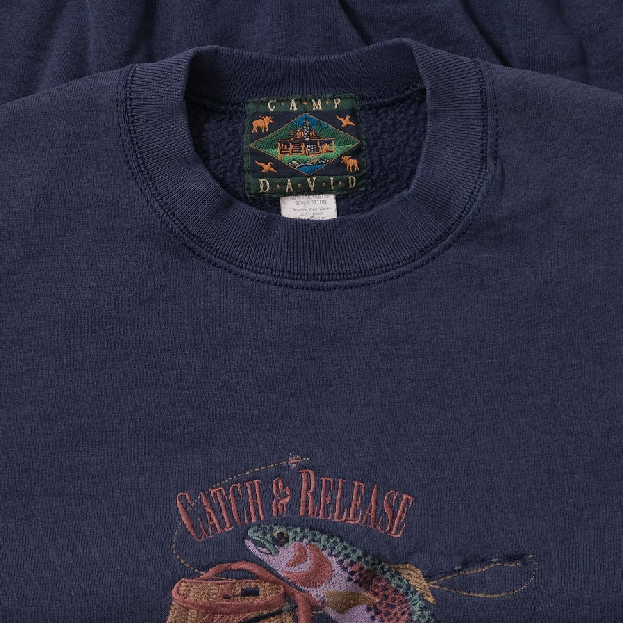 Vintage Catch&Release Sweater Large 