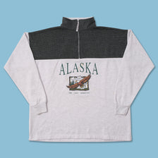 Vintage Alaska Q-Zip Sweater XXLarge 