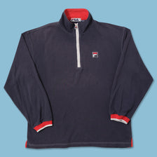 Vintage Fila Q-Zip Sweater Large 