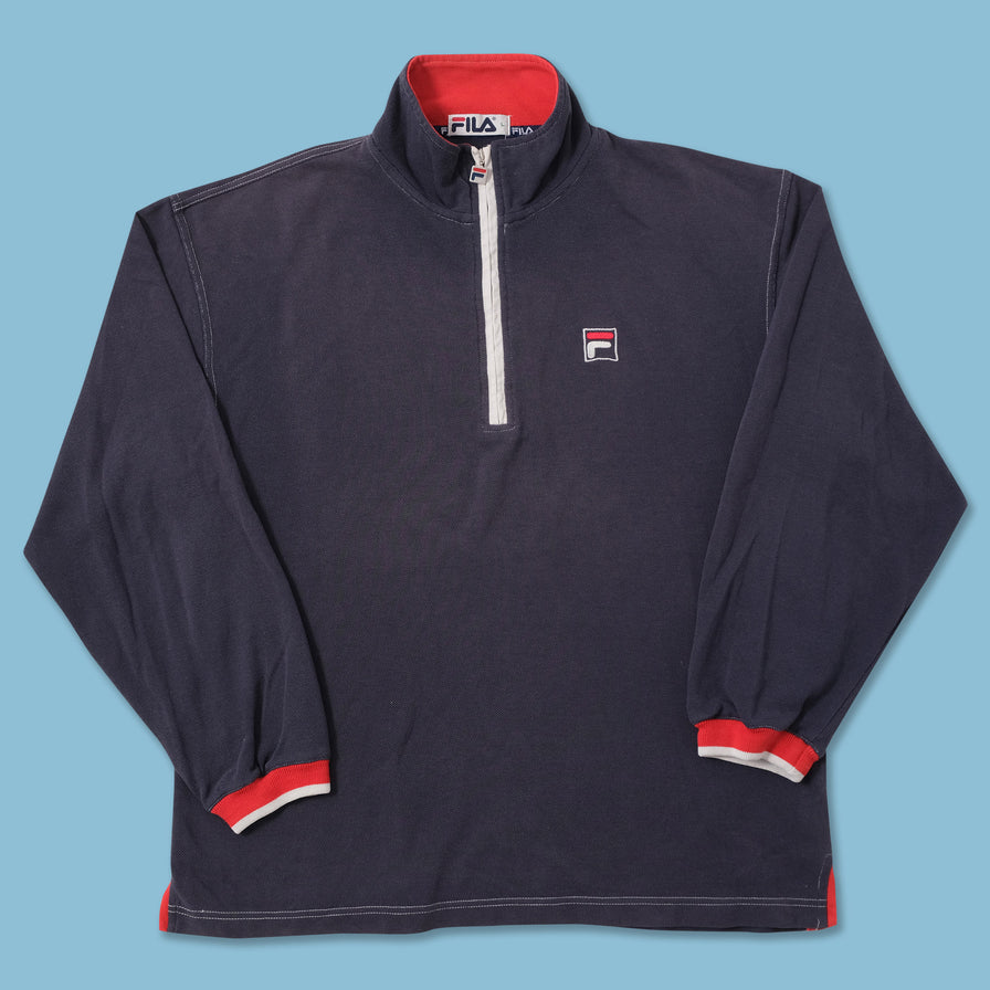 Vintage Fila Q-Zip Sweater Large 