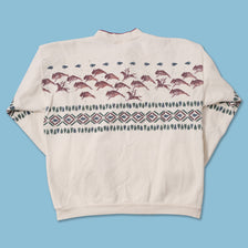 Vintage Patterned Sweater XLarge 
