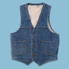 Vintage Women's Dickies Denim Vest Medium 
