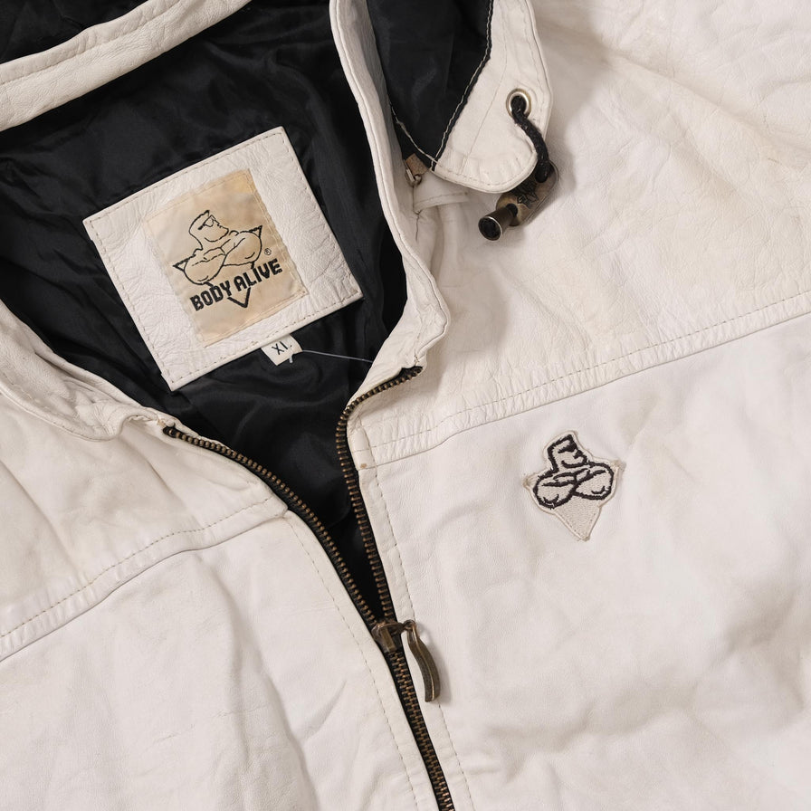 Vintage Body Alive Leather Jacket Large 