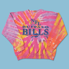 Vintage Buffalo Bills Tie Dye Sweater Large 