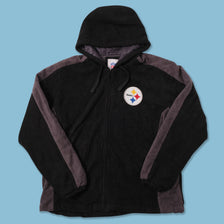Vintage Pittsburgh Steelers Fleece Jacket XLarge 